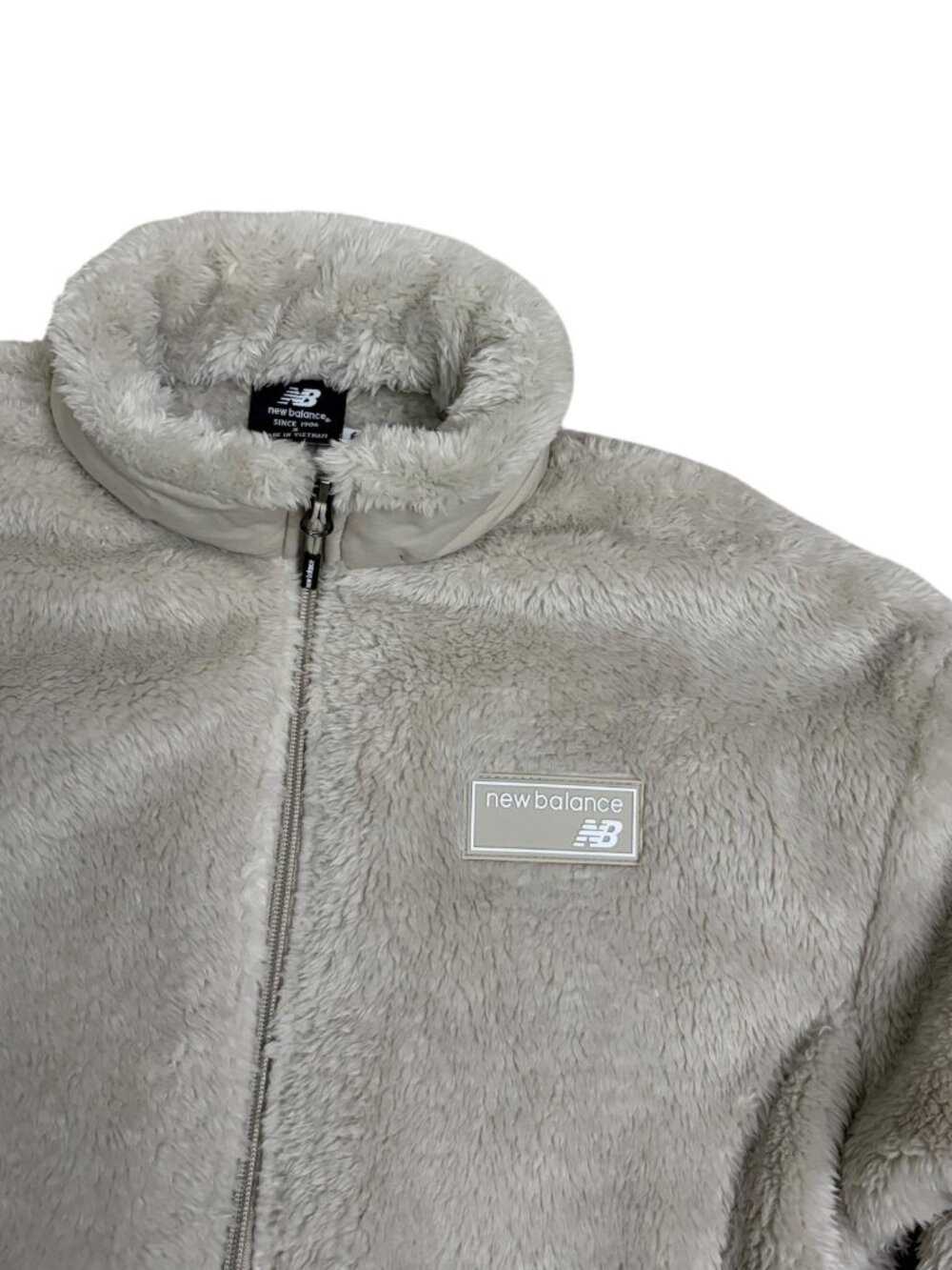 NEW BALANCE Faux Fur Fleece Soft Jacket Womens Small - Picture 2 of 6